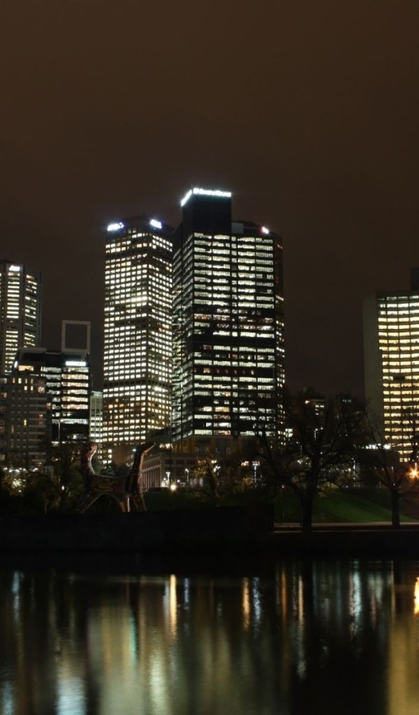 Пейзаж ночного города