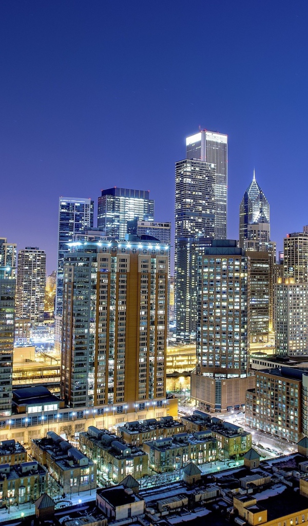 Огни вечернего мегаполиса