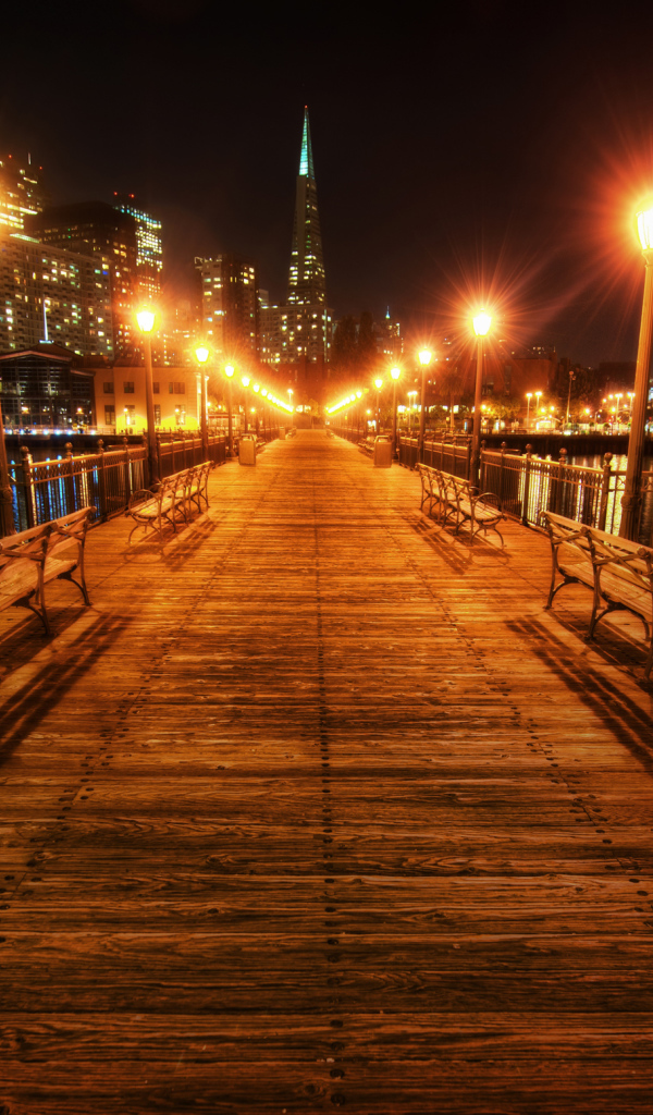 Деревянный мост в Сан - франциско