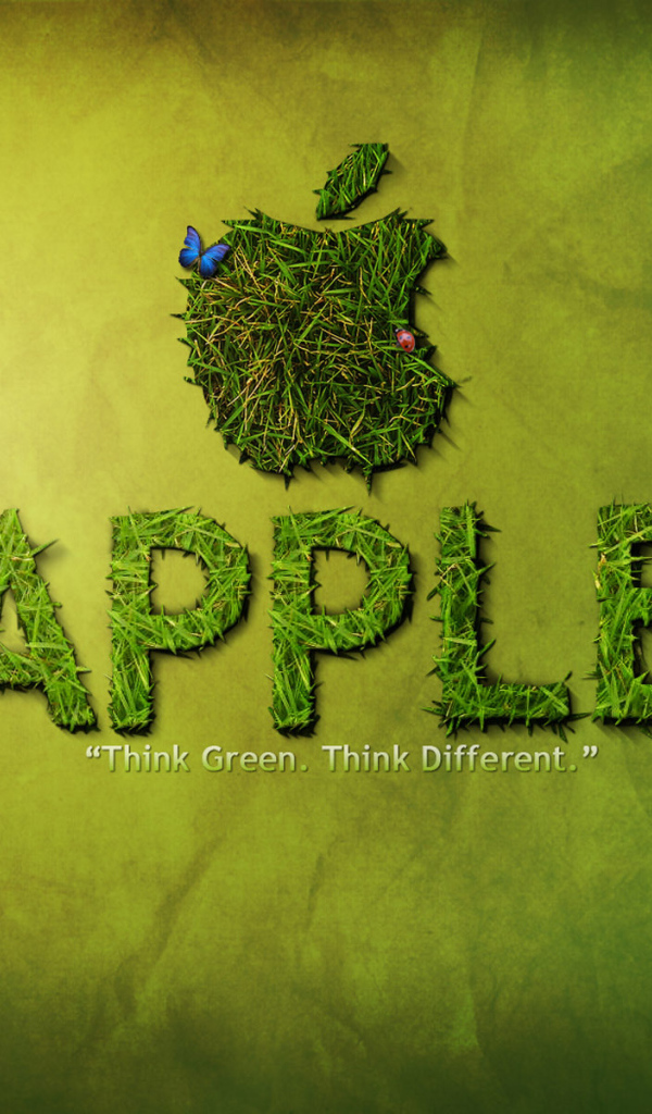 Бренд Apple из соломы