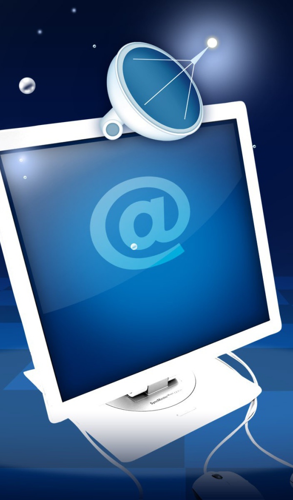 Собака на экране монитора