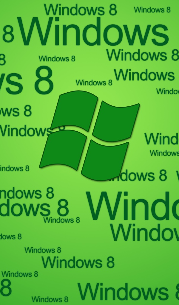 Windows 8 стильная зеленая тема
