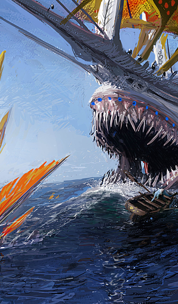 Рисунок Корабль монстр