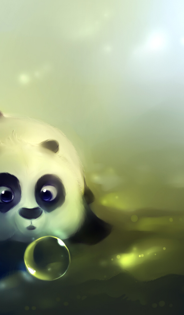 Панда с шариком