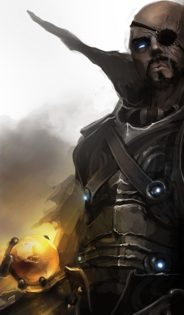 Воин с огненным шаром