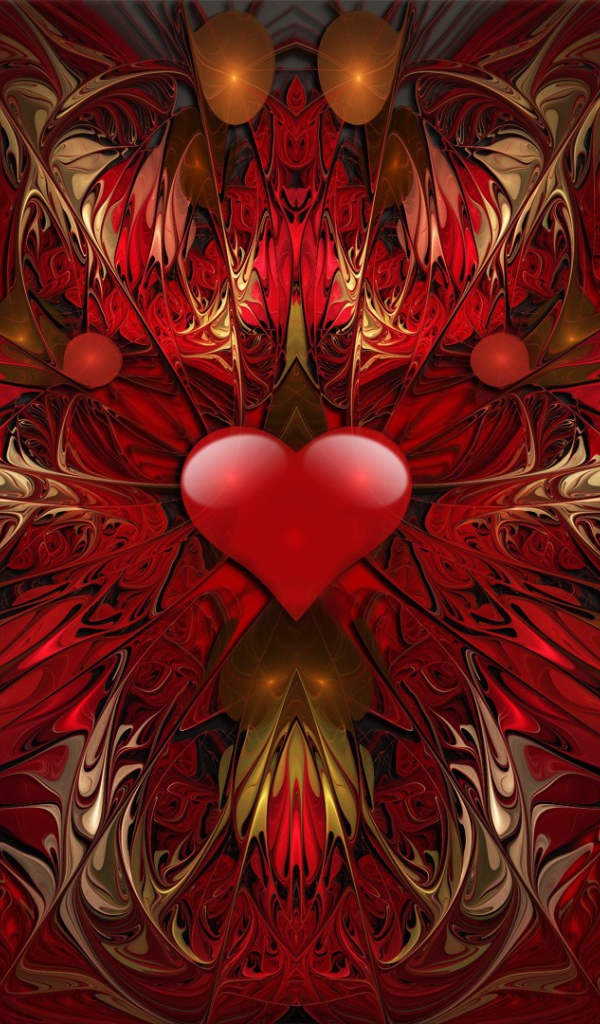 Abstract picture with a heart