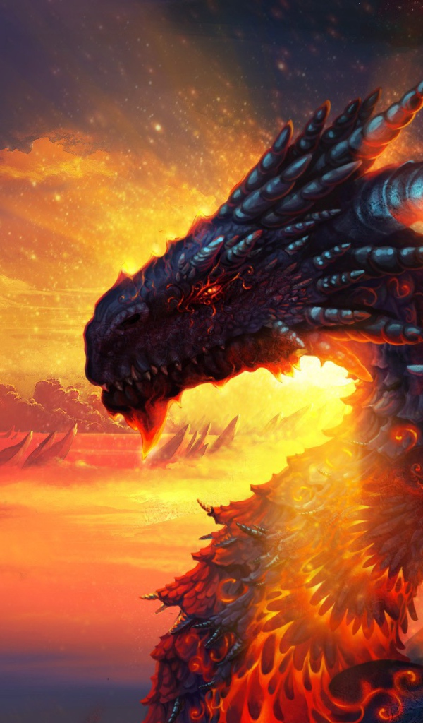 Дракон в лучах солнца