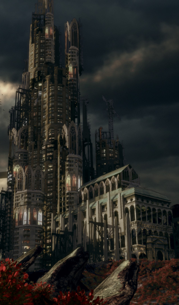 Фантастический замок в горах