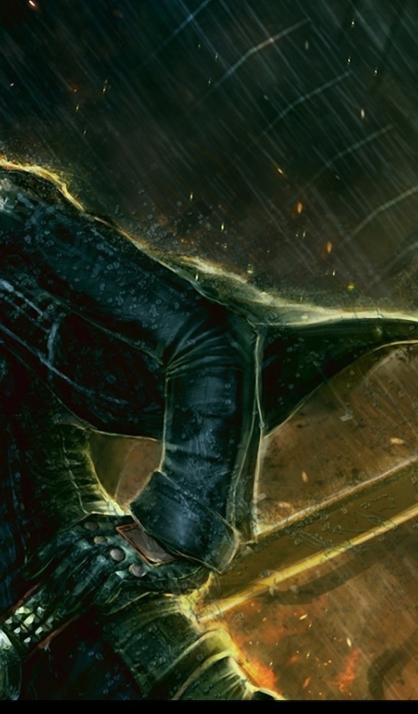 Рисунок девушка с мечем