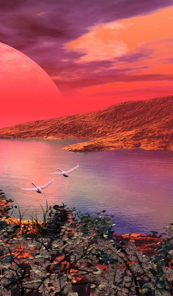 Красная планета на горизонте