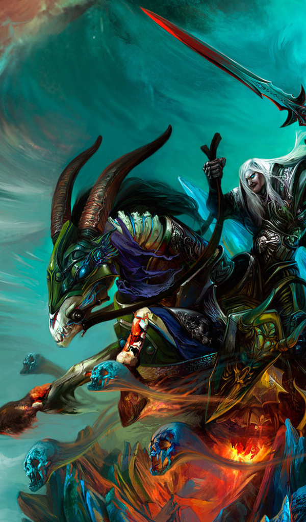 Колдун на коне с рогами