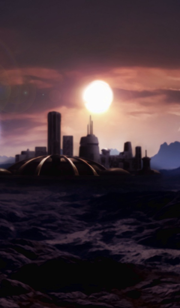 Космический корабль приземляется