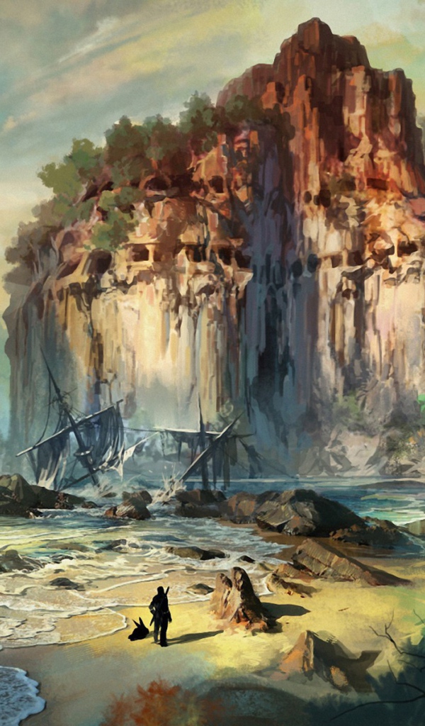 Одинокий человек у моря