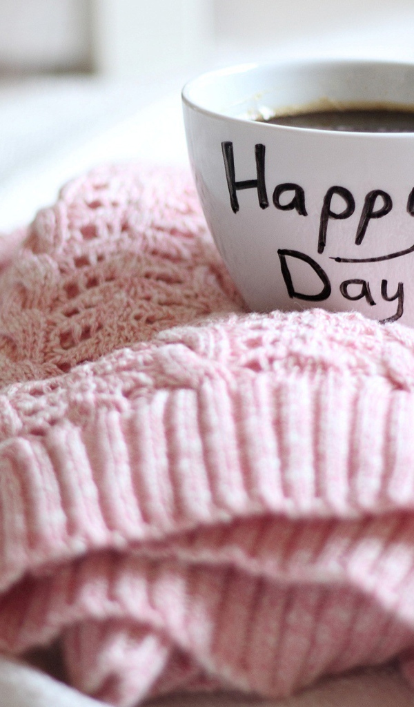 Чашка кофе счастливого дня