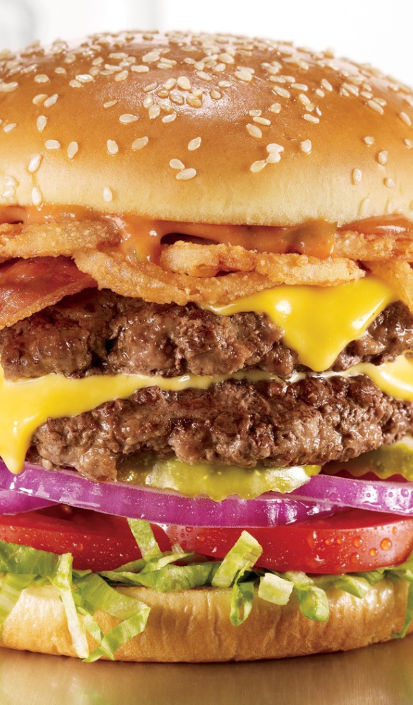 Очень толстый гамбургер