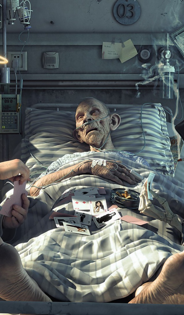 Смерть и ангел играют в карты