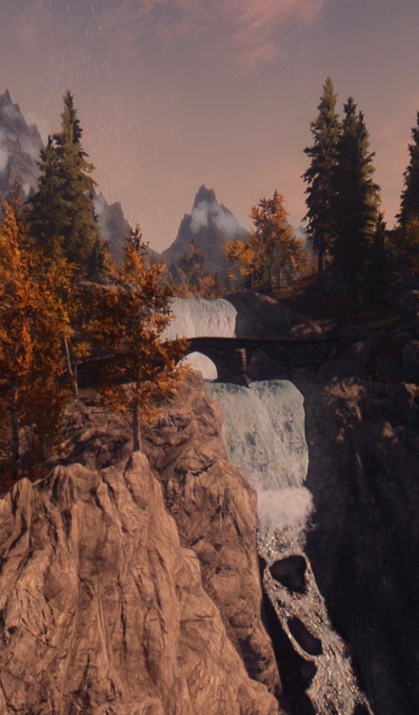 Осенний пейзаж из видео игры