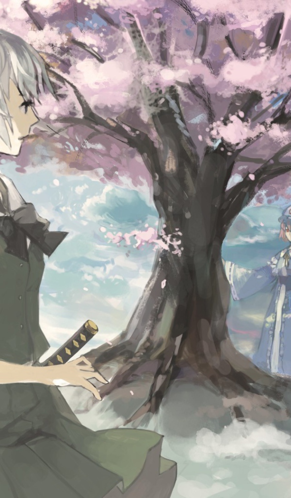 Девушка из игры Тоухоу