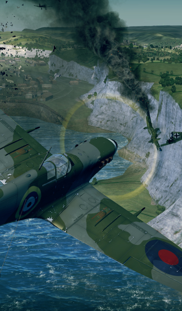 War Thunder американский военный самолет принял удар