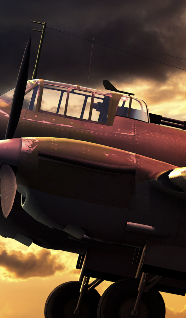 War Thunder огромный военный самолет на земле