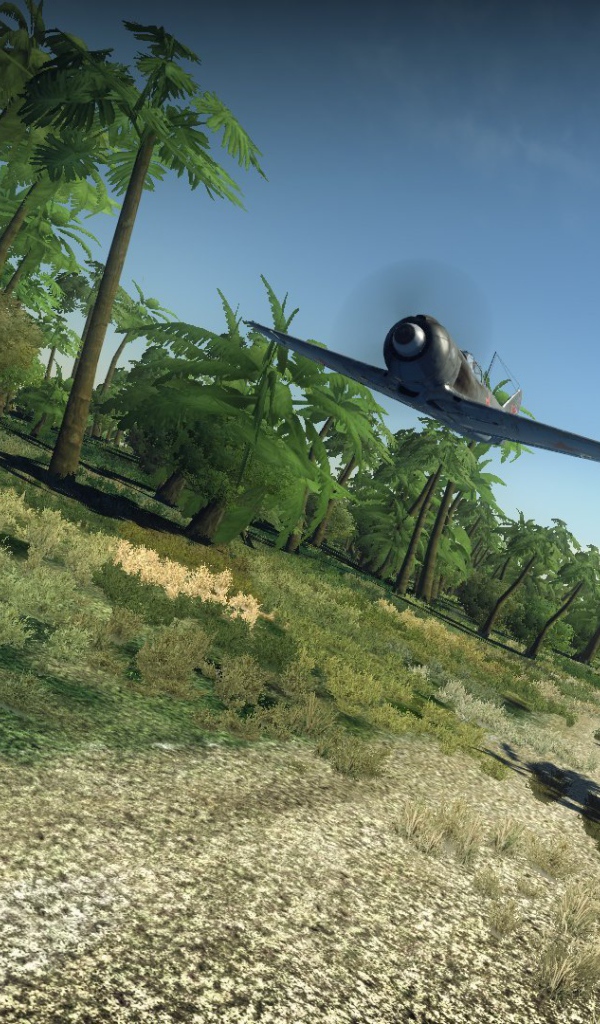 War Thunder самолет Пролетая над джунглями