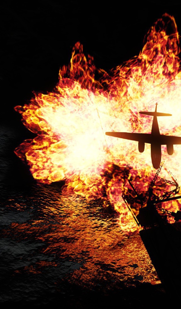 War Thunder самолет горит