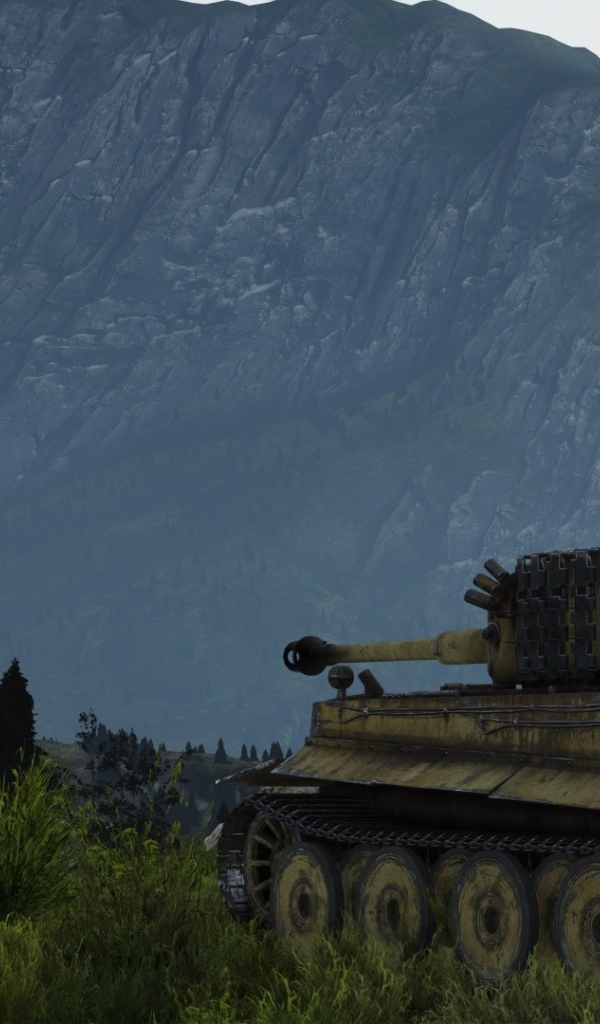 War Thunder танк в лесу