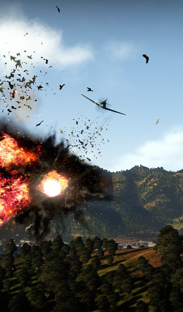 War Thunder самолет сильно пострадал