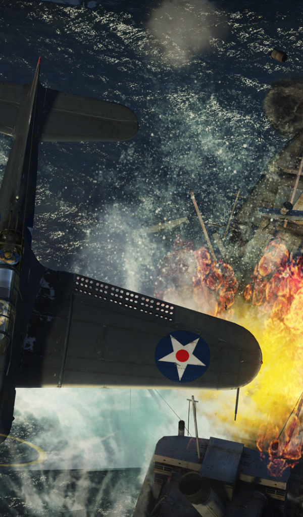 War Thunder самолет против корабля