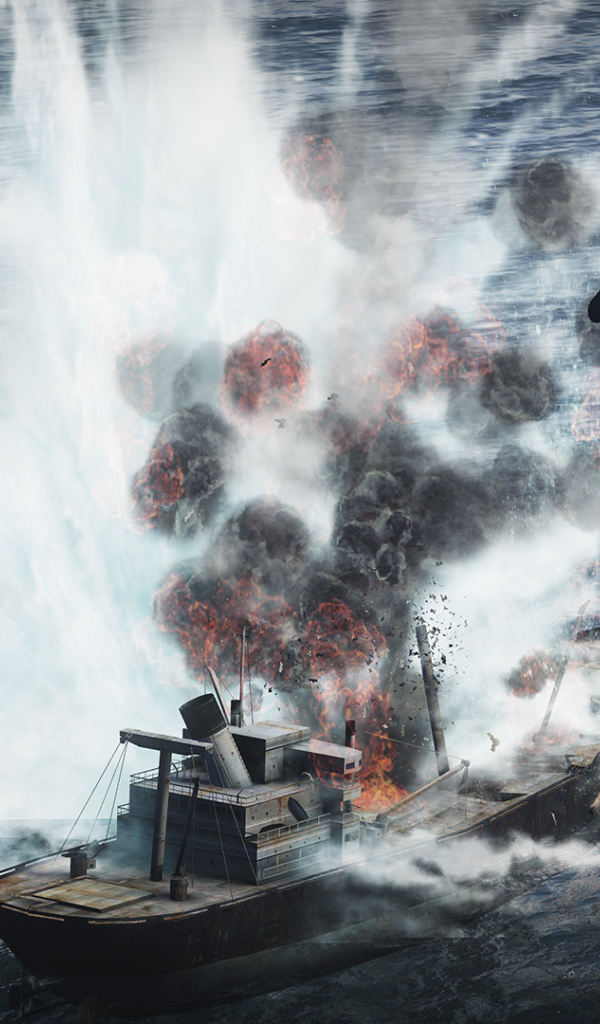 War Thunder корабль принял удар