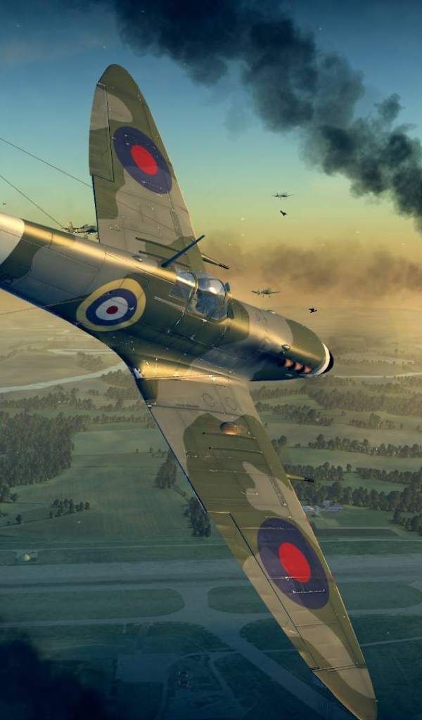 War Thunder военный самолет Японии снижается