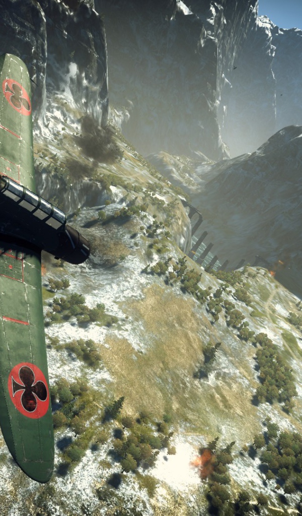 War Thunder военный самолет в горах