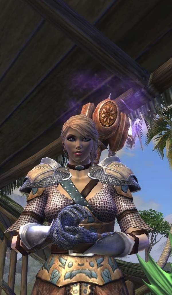 Девушка воин из видео игры