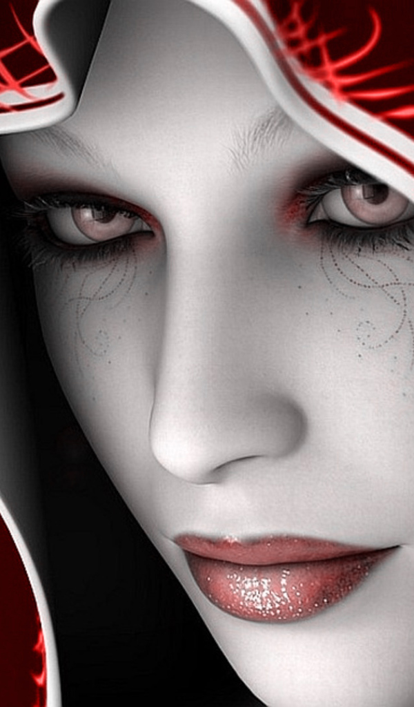 Объемный портрет девушки