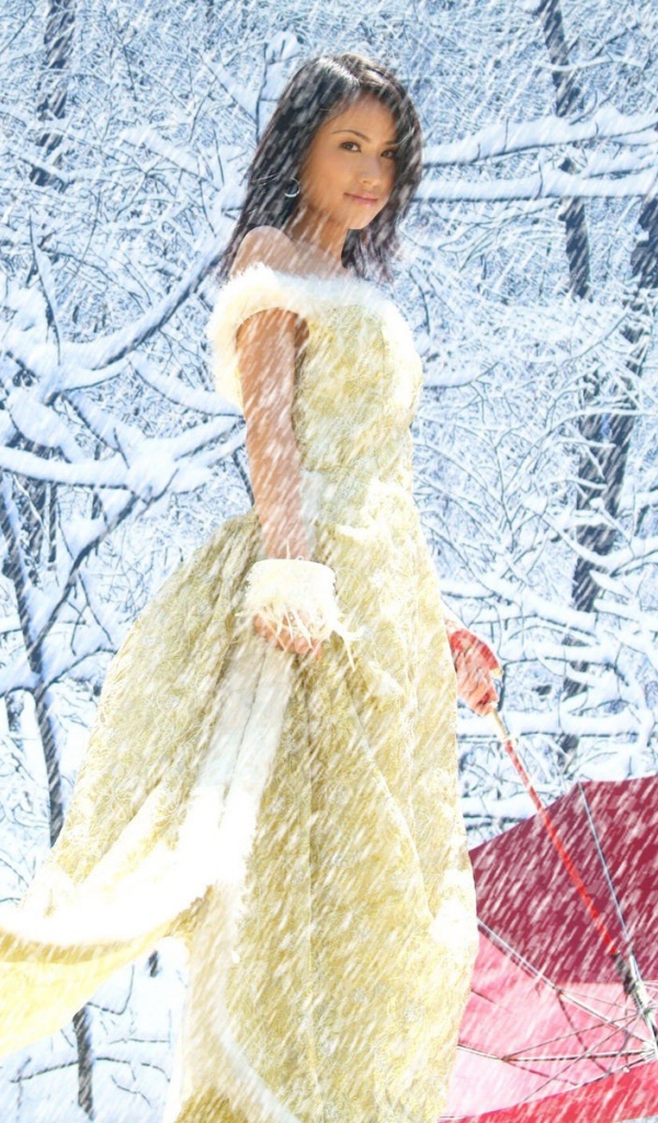 Снегурочка с зонтом