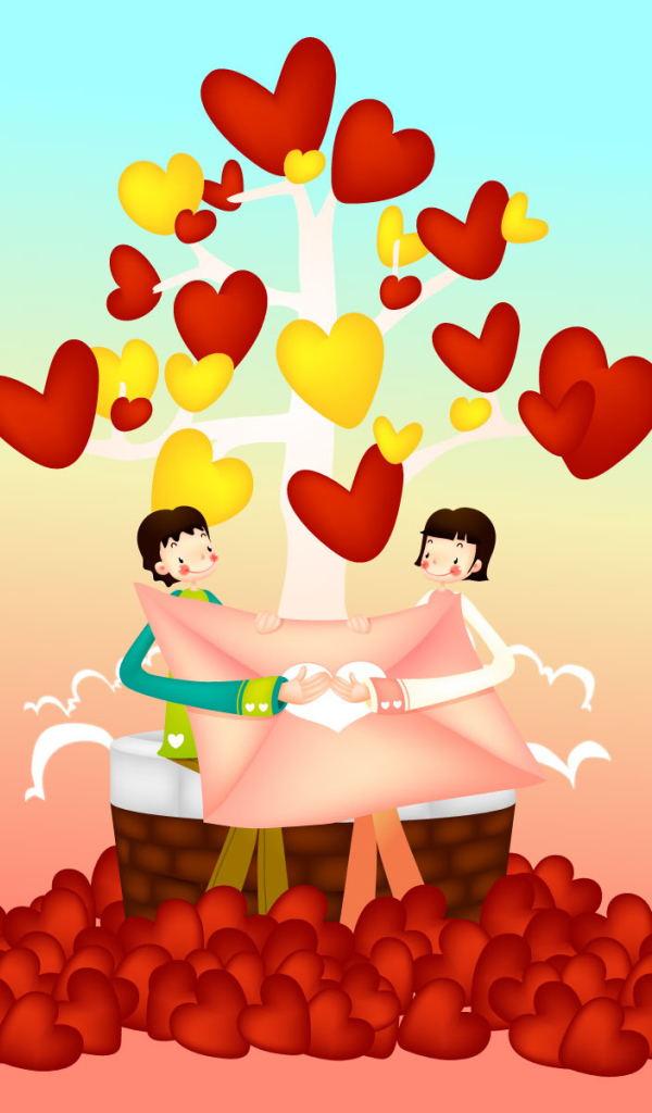 Много сердец на день рождения