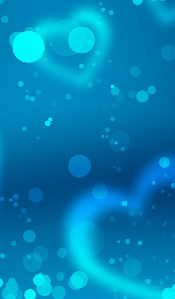 Голубое сердце на день рождения