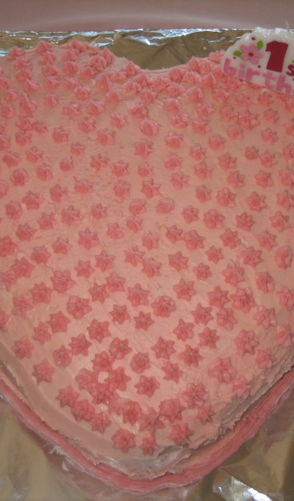 Торт в форме сердца