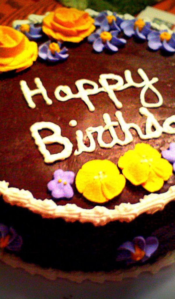  Шоколадный торт на день рождения