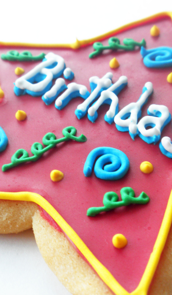 Печенька-звезда на день рождения