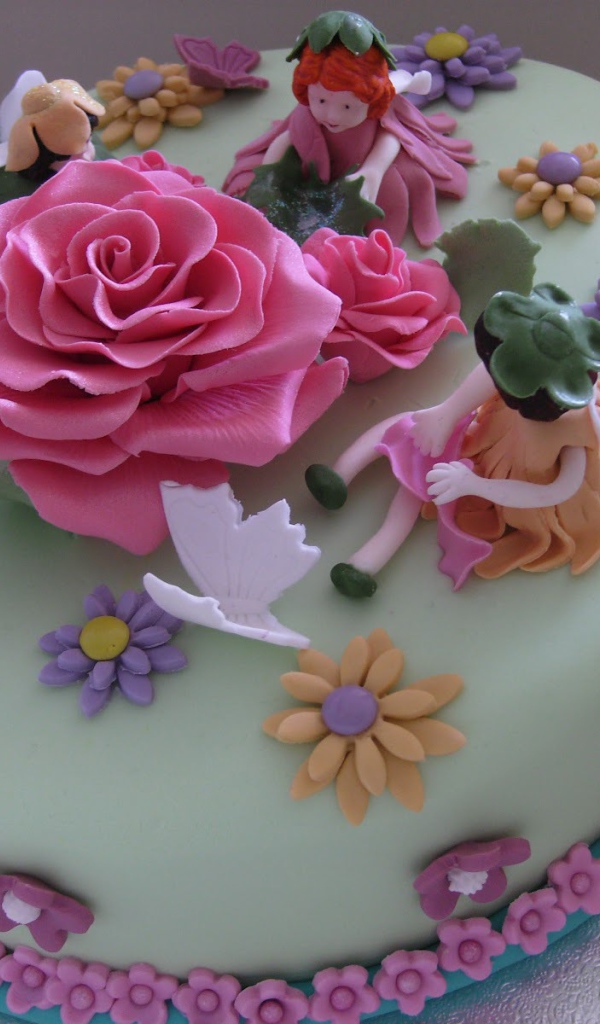  Цветочный тортик на день рождения