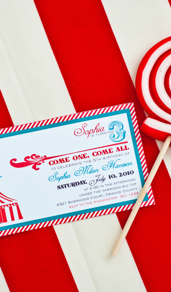 Пригласительное на день рождения