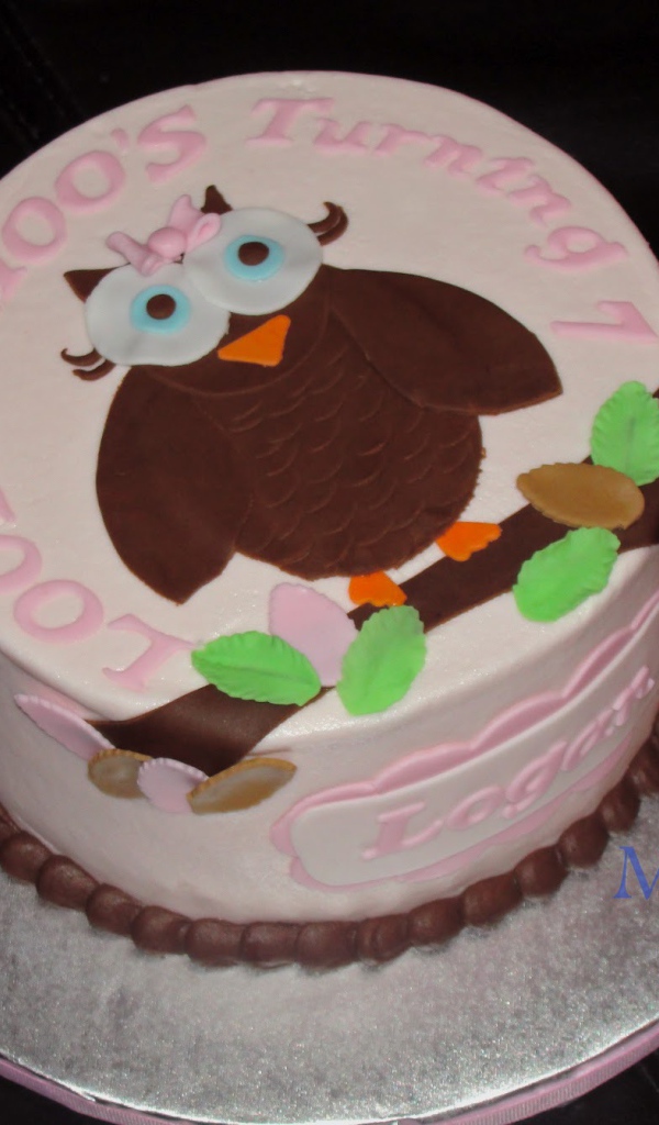  Сова торт на день рождения