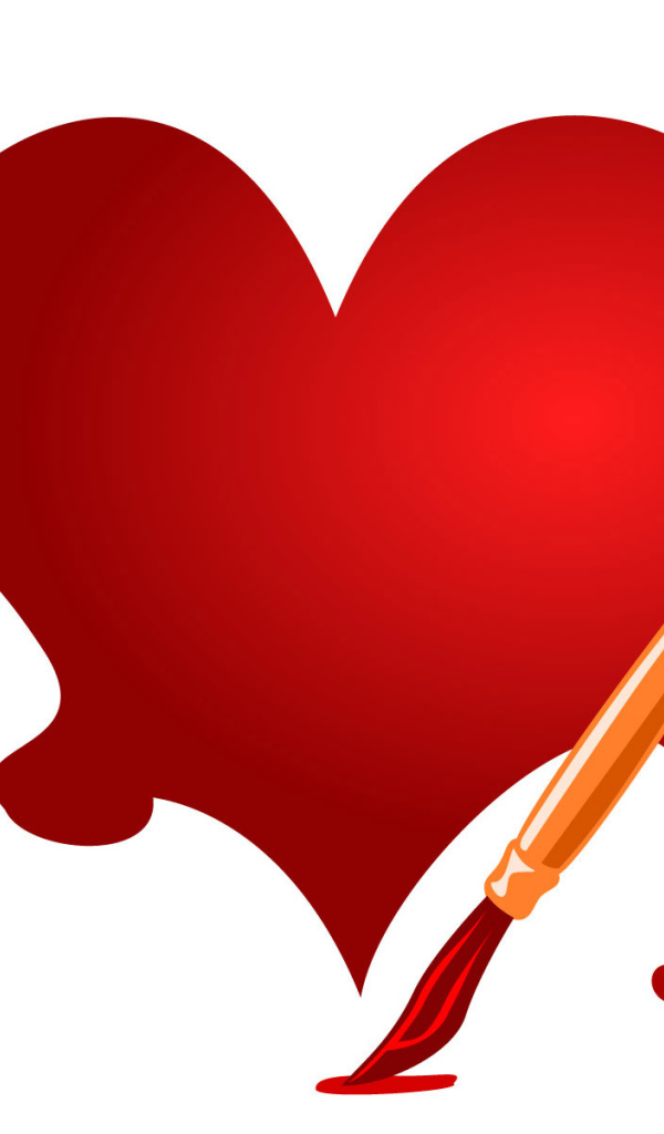 Краска и сердце на день рождения