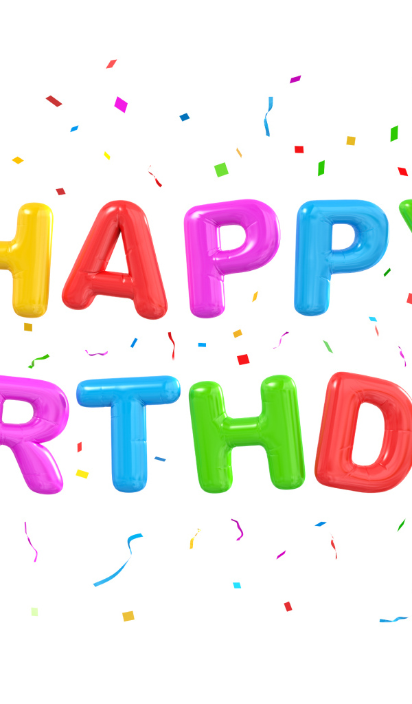Картинка с конфетти на день рождения