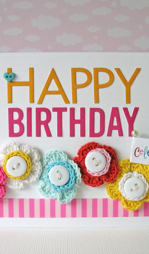 Сладкая открытка на день рождения