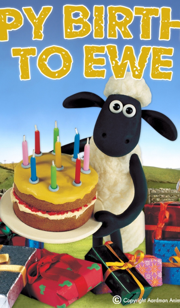 Открытка на День Рождения с животными