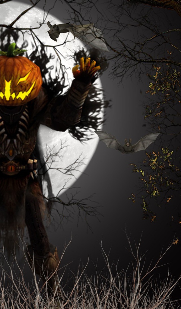Хэллоуин призрак из тыквы