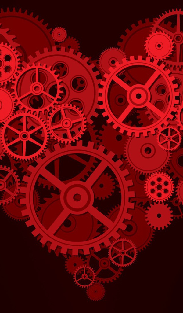 Сердечко из шестеренок
