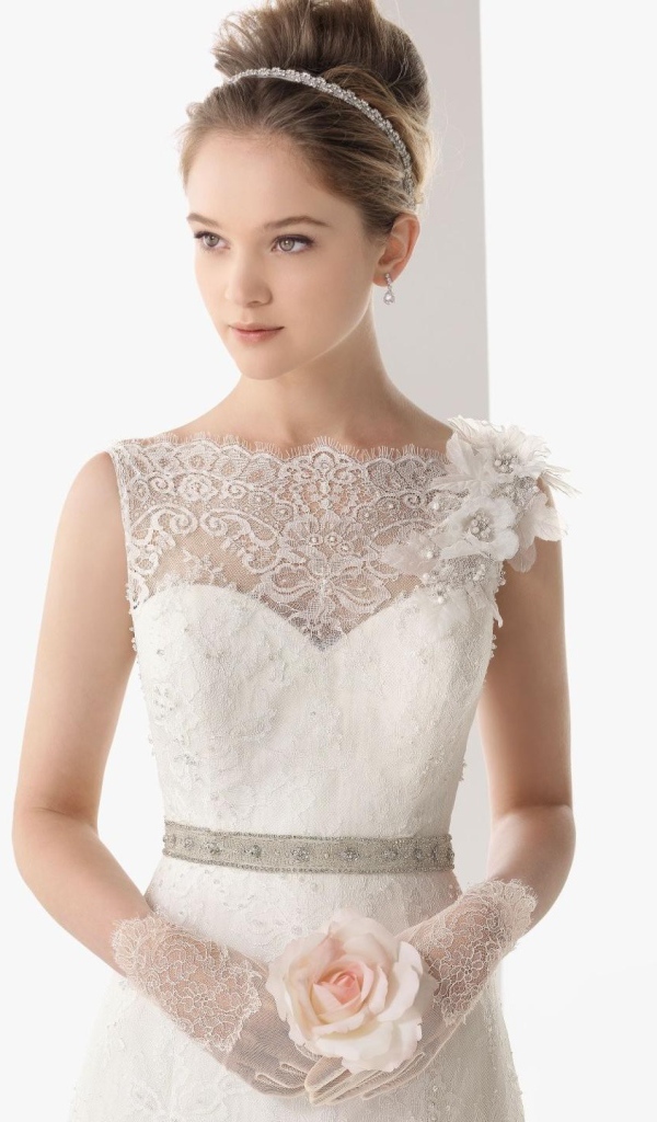 Невеста с белой розой